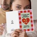 oxggerk Valentines Day Card for Man Woman, Happy Valentines Day Card for Husband Wife Boyfriend Girlfriend, Funny Vday Cards
