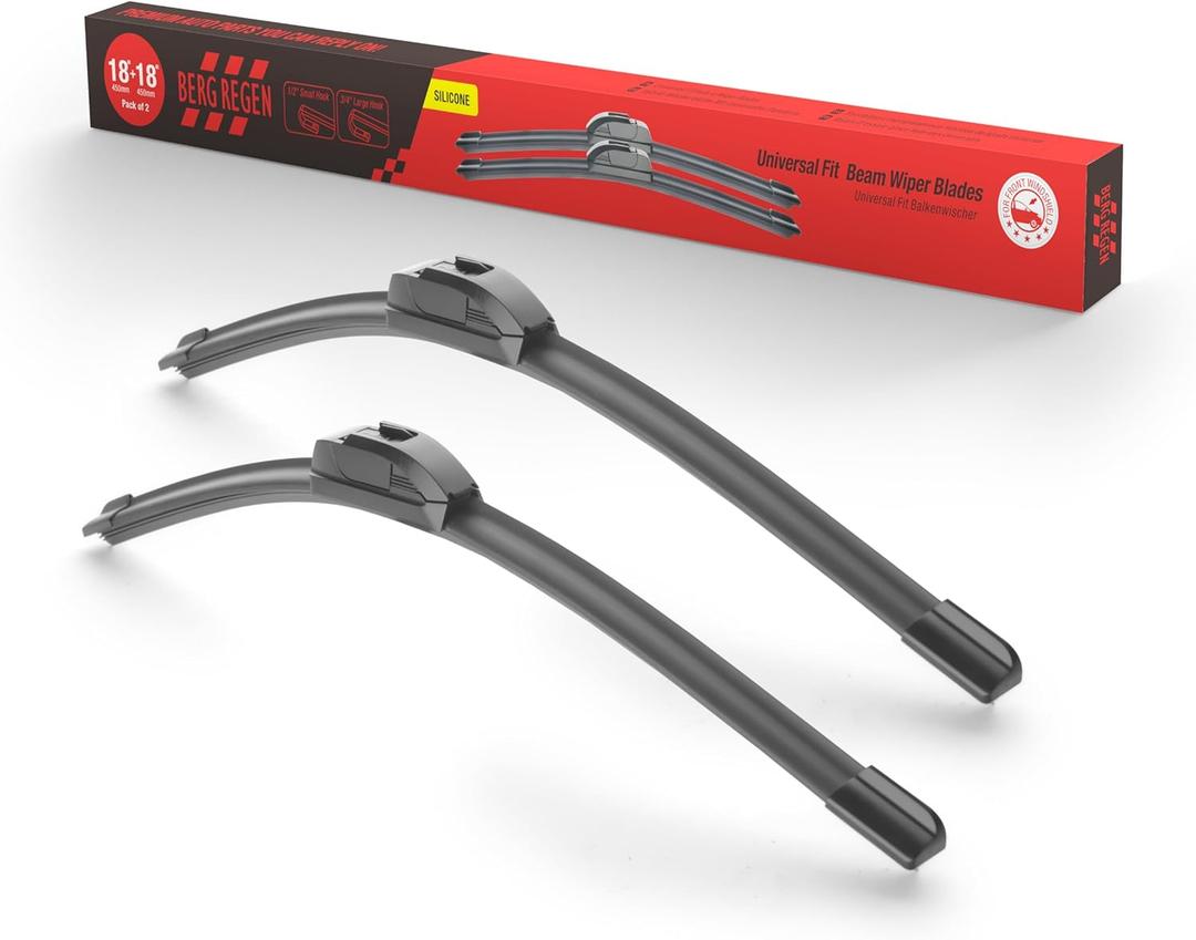 BERG REGEN 19"+19" Silicone Windshield Wiper Blades 2 Pack Replacement for Jeep Liberty 2012-2002/ Dodge Nitro 11-07/ Toyota Tundra 06-01/ Suzuki Grand Vitara 13-99+More OEM Quality Wiper Blades