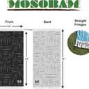 Mosobam Soft Fouta Peshtemal 35X70, Charcoal Black, Fall Cacala Fleece Blankets, Luxury Scarf Sarong, Hamam Towel, Lightweight Travel Outdoor Picnic Blanket Throw, Viscose Made from Bamboo