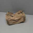 Cross Body Purse, Mini Crossbody Sling Bag for Women, Barrel Cylinder Bag with Adjustable Shoulder Straps, Smooth Zipper, Water-Resistant, Khaki