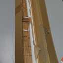 LazBlinds No Tools No Drill Bamboo Roller Shades, Cordless Bamboo Blinds, Light Filtering Roll Up Blinds for Windows, French Door, Porch or Patio, 33'' W x 64'' H, Ceylon Light Russet