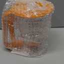 Pancake Batter Dispenser 5 Cup with Sturdy Handle,Batter Separator for Pancakes, Cupcake, Waffle, Muffin Mix, Cake & Crepe Batter pitcher with Squeeze Handle Baking Tools-Orange