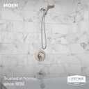 Moen 82775SRN Beric Spot Resist Brushed Nickel Shower System with Valve