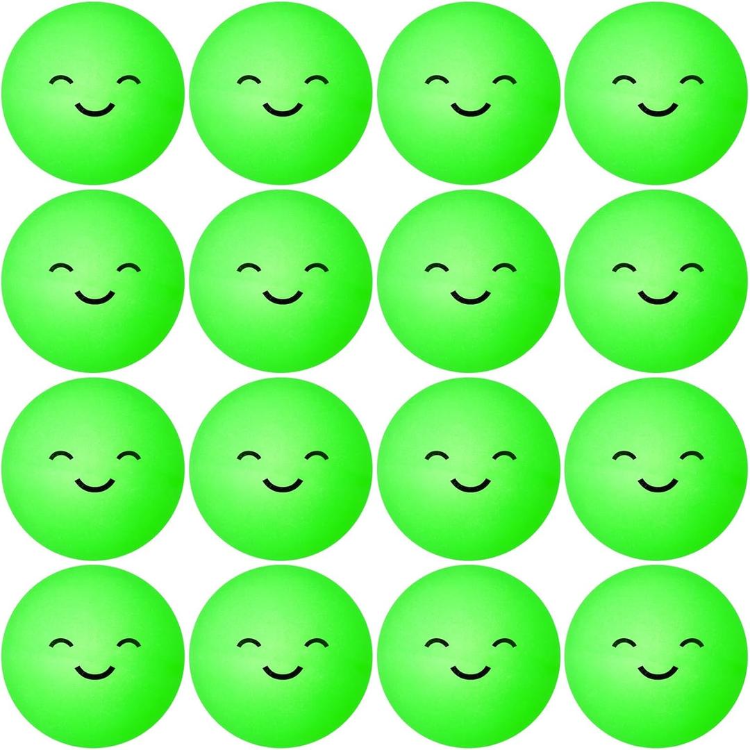 Soulchen 36 Pcs Glow in The Dark Table Tennis Balls 40mm Lighted Table Tennis Ball Luminous Green Neon Ball for Outdoor Practice Night Party Decor Sports Activities Party Favor Goodie Bag Gift