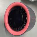USB Desk Fan for Bedroom: 100 Speeds Digital Display Quiet Portable Fan with Turbo Airflow, 120° Rotating Small Rechargeable Battery Desktop & Wall-Mounted Fans for Bedroom Home Office (Pink)