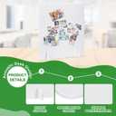 PATIKIL Desk Dividers 24x24 2 Pack Desk Privacy Panel Pure White Style C