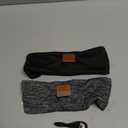 2-Pack Sleeping Headphones, Headband Headphones with Ultra-Thin HD Stereo Speaker, Bluetooth Headband for Sports, Workouts, Insomnia, Yoga, Air Travel, Meditation - Black&Grey