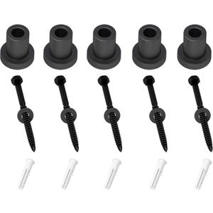 skysen 5 PCS 1-5/16" Barn Door Wall Spacer with Screws for Sliding Barn Door Hardware Connection Device Metal Steel Track to Wall(Spacer-34)