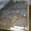 Wedding Card Box with Heart Lock, Large Metal Glass Card Box with Gold Frame for Party Reception, Wedding, Baby Showers, Birthdays, Bridal, or Graduation, 12x9.5x8.5 Inches