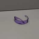 zeroUV - 80s Futuristic Cyclops Cyberpunk Visor Sunglasses with Semi Translucent Mirrored Lens Shield Sunglasses (C14 | Purple)