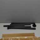 Black Shower Curtain Rod 31 to 80 Inch,1 Inch Diameter Adjustable Spring Tension Stainless Steel Telescoping Rod, Easy Install, No Rust