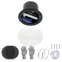 EJVFN V226250 Bathroom Exhaust Fan, 7 In vent fan, 50 CFM 1.0 Sones Low Noise for Bathroom Ceiling Fan, Kitchen Exhaust Fan, Garage Ceiling Fan for Mobile Home, Household Ventilation Fans