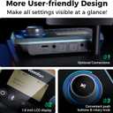 SOOMFON Bluetooth Transmitter for TV 3-in-1 Bluetooth 5.0 Transmitter Receiver for TV to 2 Headphones with LCD Display Adjustable Volume, Optical AUX RCA Bypass for Home Stereo Speaker
