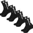 Men's Athletic Rubber Grip Socks, Dotted Pattern, 4 Pairs (One Size Tall)