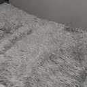 YJ.GWL Shag Runner Rug Non Slip for Bedroom Living Room Soft Small Rugs for Dorm, 2x6 Feet Grey Plush Carpet Runner for Nursery Dorm, Fuzzy Bedside Rug for Kids Boys Girls Room Home Decor