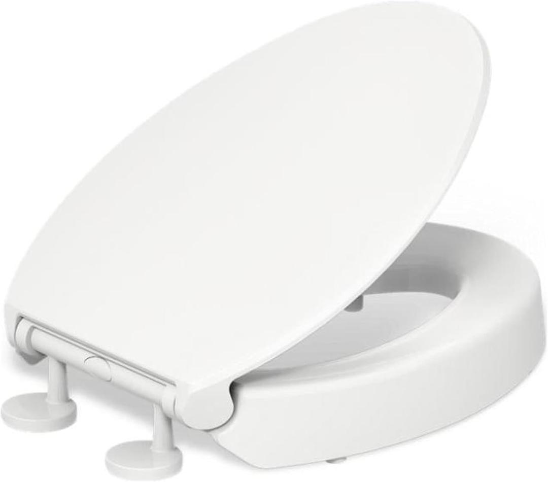 Kohler Hyten Soft Close Raised Toilet Seat White
