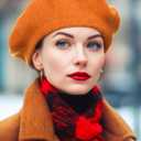 Blulu 6 Pieces Women Wool Beret Hat French Style Beret Beanie Cap Solid Color Winter Hat