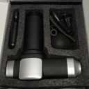 Deep Tissue Massage Gun, Portable Percussion Electric Muscle Massager for Pain Relief, Handheld Massagers with 30 Speeds & 6 Attachments for Back and Neck, Gifts for Men Women (Black)