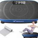 MERACH Vibration Plate Exercise Machine, Whole Body Workout Equipment for Women, Bluetooth and Silicone Pedal, Vibration Plate with Auto Mode, Vibrate Fitness Platform for Home