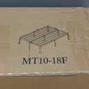 Metal Bed Frame,Full Size Bed Frame with Storage Space,Heavy Duty Sturdy Mattress Foundation,Easy Assembly,No Box Spring Needed, Black,18 Inch,Full