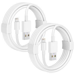 2 x Car Apple Carplay Cable, 2Pack Car Charger Cord USB A to Lightning Cable for iPhone 14/13/12/11/Pro Max/XS/XR/X/8/7/6 Plus/SE, iPad 9/8/7/6/5, iPad mini 5/4/3/2, Air 3/2 Fast Charging Cord 3FT White
