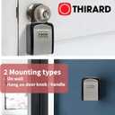 THIRARD Key Lock Box – Portable & Wall-Mounted Key Safe, Weatherproof & Secure Combination Lockbox, Heavy-Duty Key Storage for Home, Airbnb, Rentals, Office, and Emergency Access