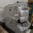 2 Set Sitswell Kasen Glider Recliner - Gray Chenille (Measures 31.89 inches W x 37.8 inches D x 40.16 inches H)