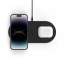 Belkin Quick Charge Dual Wireless Charging Pad - 10W Qi-Certified Charger Pad for iPhone, Samsung, Apple Airpods & More - Charge While Listening to Music, Streaming Videos, & Video Calls - Black