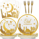 Eid Mubarak Tableware Set 56pcs