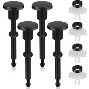 2 x 4 Set Tub Spout Diverter Repair Kit for Tub Spout Replacement with O-Ring & Gasket, Diverter Repair Kit-Tub Faucet Repair Replacement Parts for Broken or Leaking Repairs(Black)