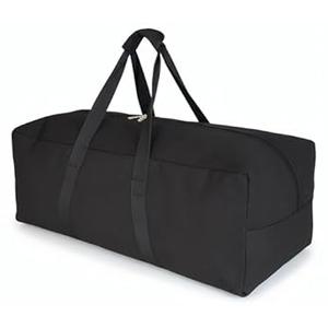 DoYiKe Extra Large Canvas Travel Duffle Bag Heavy Duty, Sports Military Camping Tent Travel Storage Black