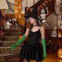 4PCS Witch Costume Accessories Set Wicked Costume Witch Costume Accessories with Hat Gloves Glasses