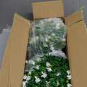 Outdoor Artificial Flowers UV Resistant, 20 Bundles Fake Realistic Floral Greenery Plants for Outside Porch, Window Boxes, Garden, Yard, Inside Home Table Decor, White