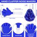 Sosation 36 Pcs Mexico Party Supplies Team Spirit Soccer Accessories Cheerleading Pom Poms Hand Clappers Party Favors and Thunder Sticks Noise Makers for Sporting Events