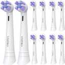 YMPBO Toothbrush Replacement Heads Compatible with Oral B iO 10 9 8 7 6 5 4 3 Series Electric Toothbrush, 10 Pack Brush Heads, White