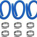 Pool Pump Replacement Hose, 1.25 x 41 Inch Above Ground Pool Hose Compatible with Intex Filter Pump 607, 637, 3 pack 1 1/4 Pool Hoses Replacement Include 6 Hose Clamps