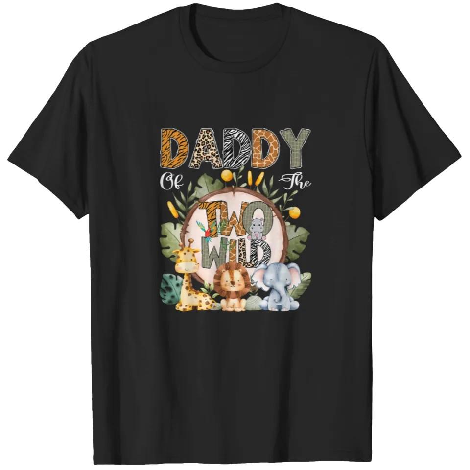 Daddy Of The Two Wild Animal Safari 2Nd Birthday Party T-Shirt 3 XL