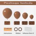 Voircoloria 130pcs Brown Balloons Different Sizes 18" 12" 10" 5" Dark Brown Party Latex Balloons for Birthday Baby Shower Gender Reveal Graduation Wedding Anniversary Party Decorations