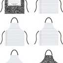 Honeydak 6 Pcs Halloween Composition Notebook Group Costumes for Adults Halloween Teacher Group Cosplay Apron Props Gifts for Women Man Teachers Librarians Holiday Party