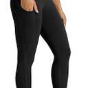 ODODOS Women's High Waisted Yoga Leggings with Pockets, Tummy Control Non See Through Workout Athletic Running Yoga Pants