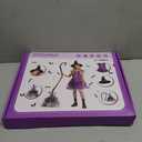 PEADUCK Kids Witch Costume for Girls, Halloween Costumes Dress Up Role Play Set (S)