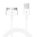 30-Pin Charger Cable Compatible for Old iPhone 4 4S 3GS, Old iPad 1st 2nd 3rd Generation, iPod Classic 1st 2nd 3rd Gen, Touch 4th, iPod Nano 5th 6th Gen, USB Fast Charge & Sync Charging Cord 1-Pack