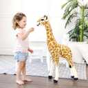 Melissa & Doug Lifelike Plush Standing Baby Giraffe Stuffed Animal 3 Feet Tall