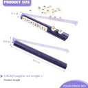 Mahjong Racks, Anti-Slip Design Clear All-in-One Mahjong Racks and Pushers - Modern American Mahjong Tile Racks Set of 4 (Light Purple)