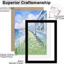 KTKDE 24x36 Picture Frame Black Woodgrain with Polished Plexiglass, Studio Gallery Vertical & Horizontal Wall Hanging Large Poster Frame for Photos,Minimalist Style -Any style Best gift