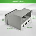 RV Electrical Panel with Breaker, Temporary Power RV Outlet Box with 20 30 50 Amp Receptacle, Weatherproof RV Electrical Power Outlet Power for Hookup Camper Travel Trailer Motorhome