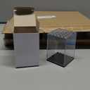 15 Display Cases Fits for Lego Minifigures, Mini-Figures Display Boxes Fits for Lego Figures Display, Single Mini-Figures Storage Case for Figures Collectors, Dust-Proof (Black)