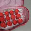 CALISTA Ion Hot Rollers for Short Hair | Hair Roller Clips Included | Heats to 230F | Dual Voltage | Add Hands-Free Curls, Waves, and Volume (Pink Verbena, Short - 12)