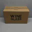 Liquor Glasses Set of 12, 12oz Clear Red/White Liquor Cup, Long Stem Liquor Glasses for Party, Wedding and Home