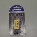 BRINKS - Candado de latn macizo con 4 esferas de 1.181 in - Cromado con grillete de acero endurecido